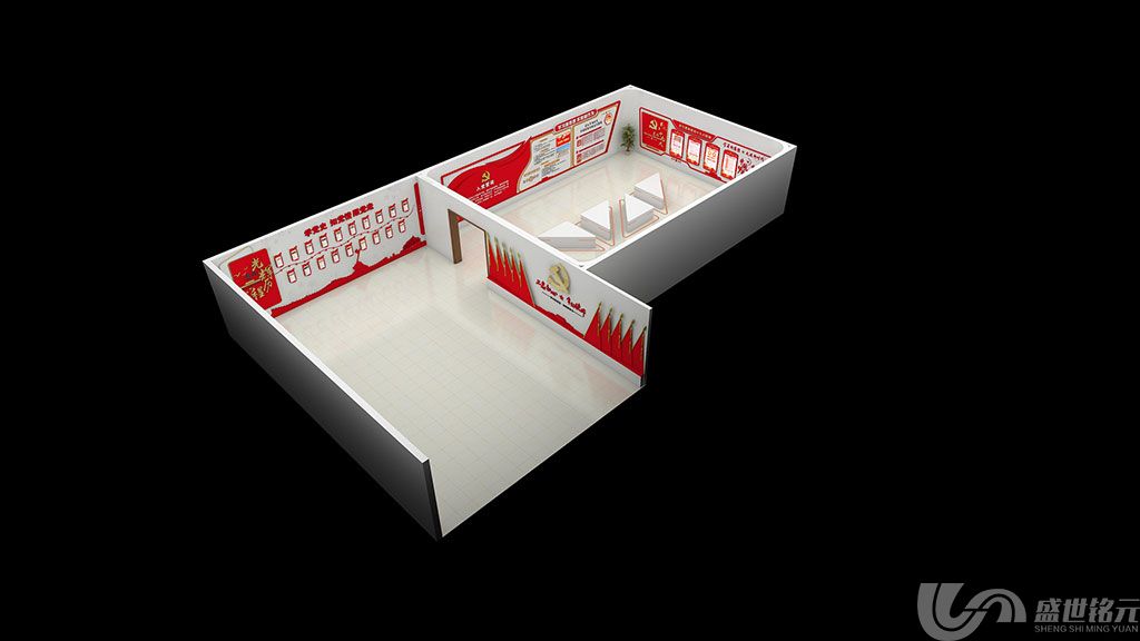 全套红色创意党建文化展厅(图6)